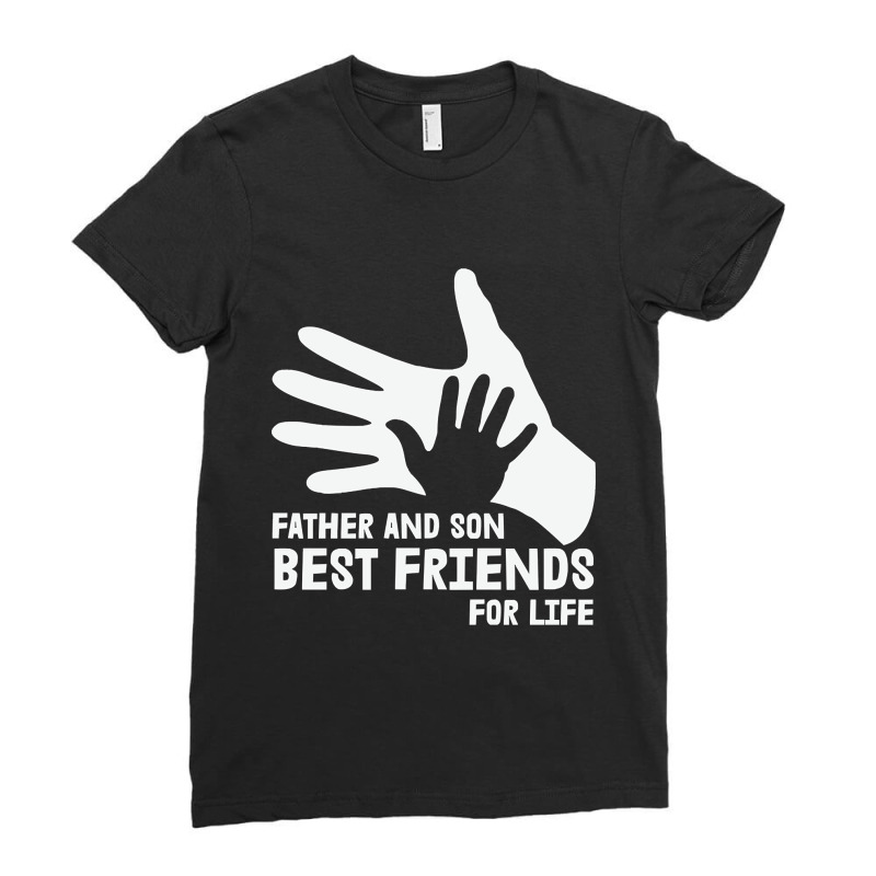 Father And Son Best Friends Ladies Fitted T-Shirt by Lowe Fleming | Artistshot