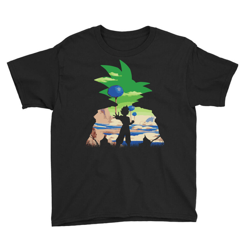 Goku Silhouette Namek Sunset Youth Tee by femalesbaubles | Artistshot