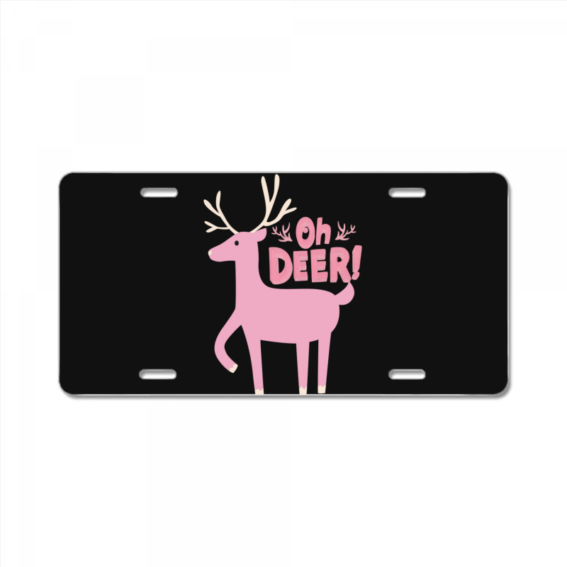 Oh Deer License Plate | Artistshot