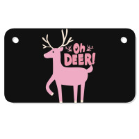 Oh Deer Motorcycle License Plate | Artistshot