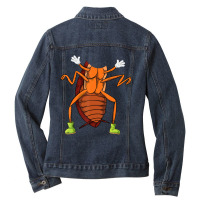 Cool Easy Cockroach Insect Halloween Costume Lazy Gift Ladies Denim Jacket | Artistshot