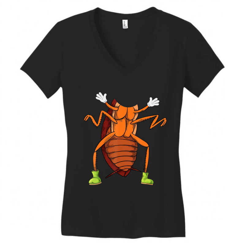 Cool Easy Cockroach Insect Halloween Costume Lazy Gift Women's V-Neck T-Shirt by bummercaught | Artistshot