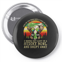 Cool Elephant Smoking Weed Bong Marijuana Cannabis Stoner Pin-back Button | Artistshot