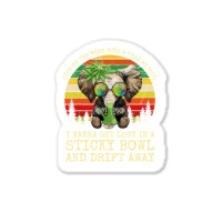 Cool Elephant Smoking Weed Bong Marijuana Cannabis Stoner Sticker | Artistshot