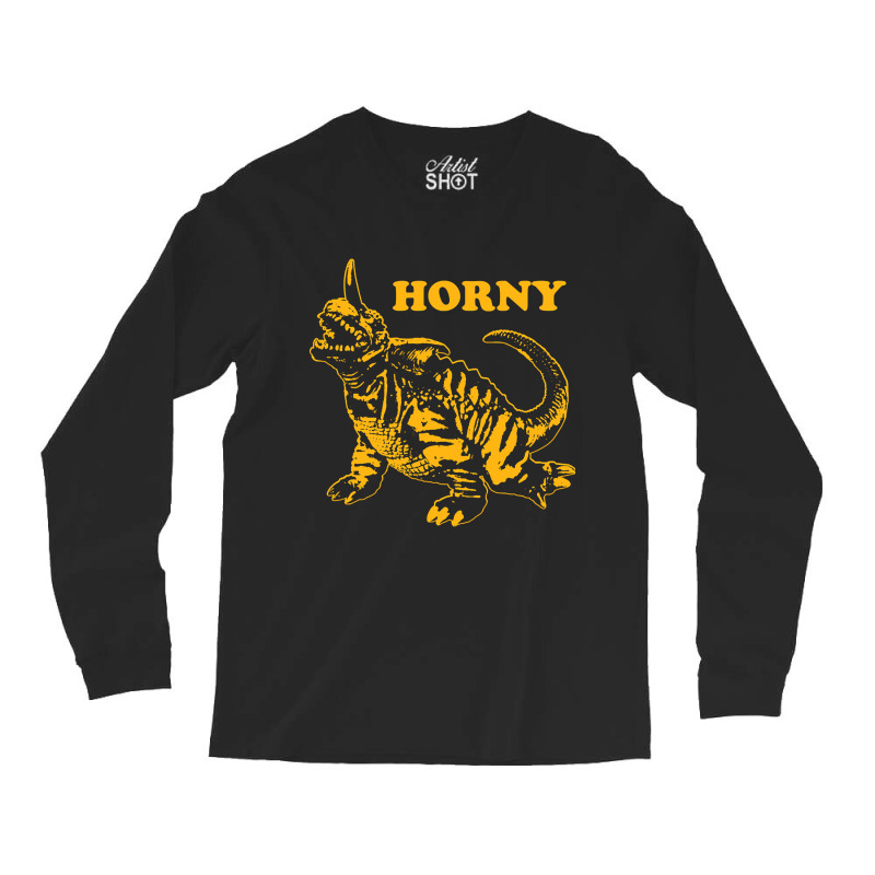 Baragon - Horny Long Sleeve Shirts by poppyallen | Artistshot