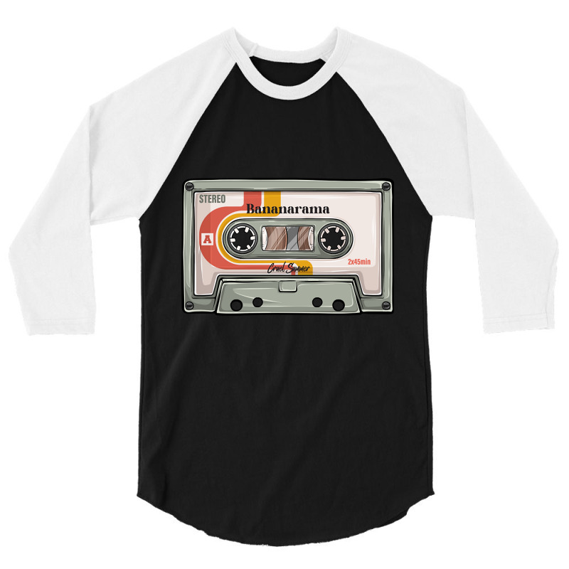 Bananarama - Classic Casette Retro Design 3/4 Sleeve Shirt | Artistshot