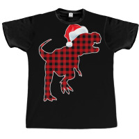 Red Plaid Dinosaur Christmas Pajamas T Rex Xmas Men Boy Kids Graphic T-shirt | Artistshot