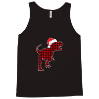 Red Plaid Dinosaur Christmas Pajamas T Rex Xmas Men Boy Kids Tank Top | Artistshot