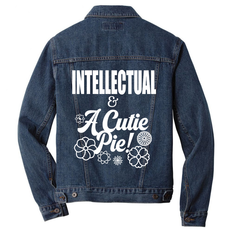 Intellectual And A Cutie Pie -design 2 - Cute Men Denim Jacket | Artistshot