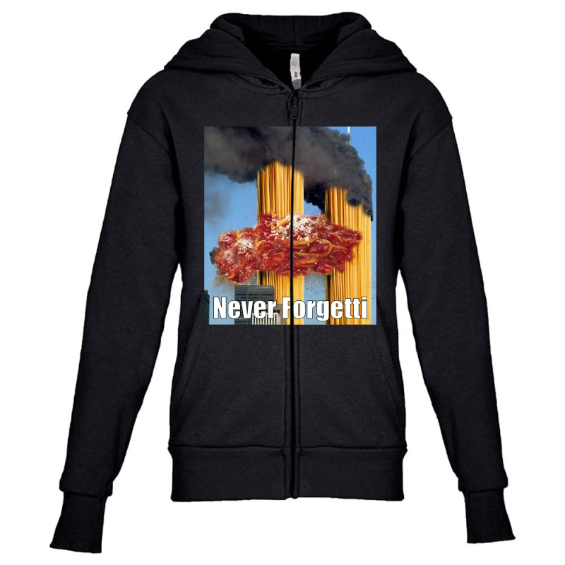 Never Forgetti, Rest In Spaghetti Youth Zipper Hoodie by seifertmurryq3jmxs | Artistshot