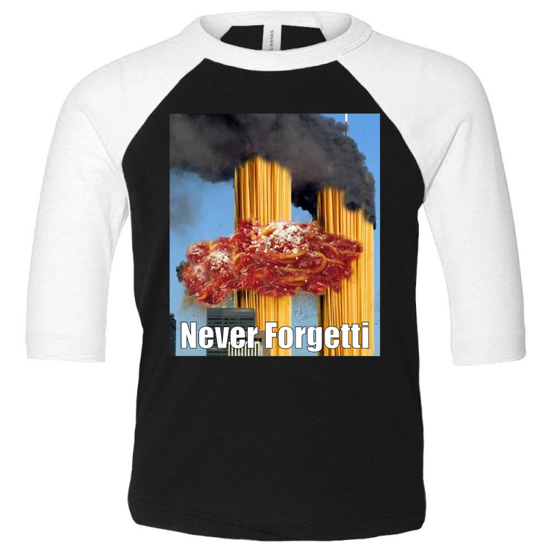 Never Forgetti, Rest In Spaghetti Toddler 3/4 Sleeve Tee by seifertmurryq3jmxs | Artistshot