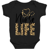 Cute Leopard Nurse Life For Nursing School Nurse Week 2022 Baby Bodysuit | Artistshot