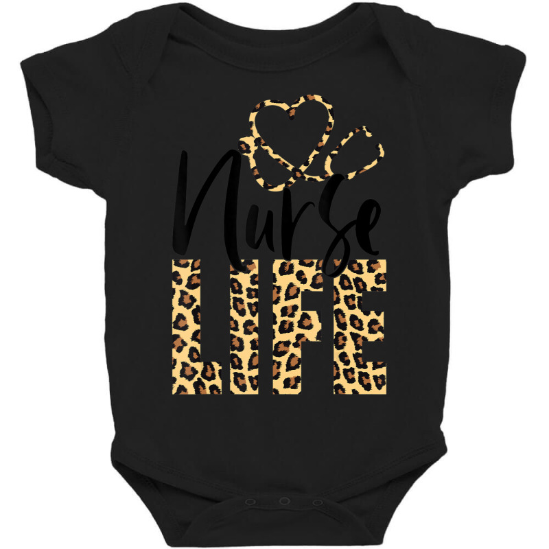 Cute Leopard Nurse Life For Nursing School Nurse Week 2022 Baby Bodysuit | Artistshot