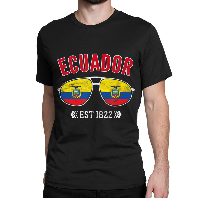 Ecuadorian Flag Sunglasses Ecuador Flag Classic T-shirt by bummercaught | Artistshot