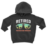 Funny Retired Production Manager Beach Palm Tree Sunglasses T Shirt Toddler Hoodie | Artistshot