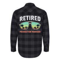 Funny Retired Production Manager Beach Palm Tree Sunglasses T Shirt Flannel Shirt | Artistshot