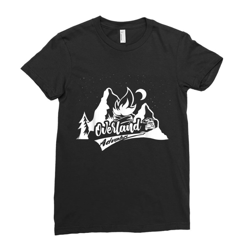 Overland Adventure 4wd Offroad Camper Travel Ladies Fitted T-Shirt by CHRISTOPHEANDERS | Artistshot