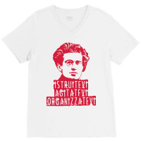 Gramsci Philosopher V-neck Tee | Artistshot