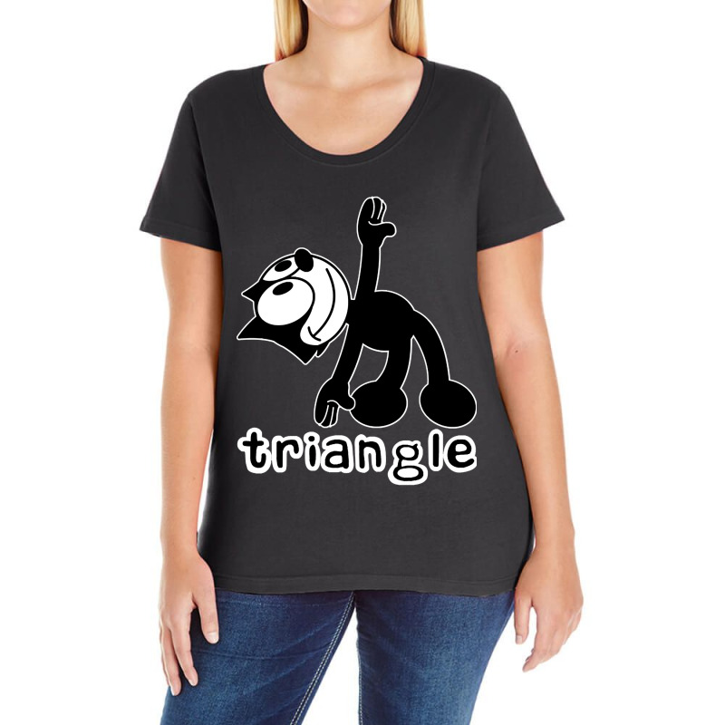 Yoga Felix Triangle Ladies Curvy T-Shirt by Beers Pulido | Artistshot