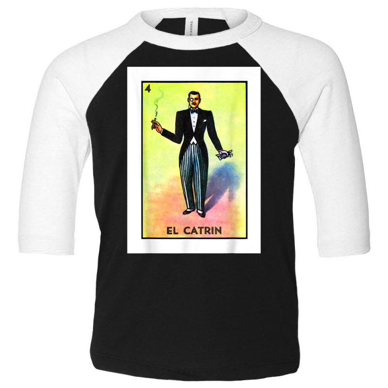 El Catrin Mexican Card Game Funny Mexican Culture Mexican T Shirt Toddler 3/4 Sleeve Tee by deemerx8lmshare | Artistshot