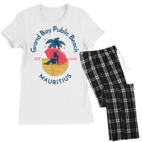 Grand Bay Public Beach Mauritius T Shirt Women's Pajamas Set | Artistshot