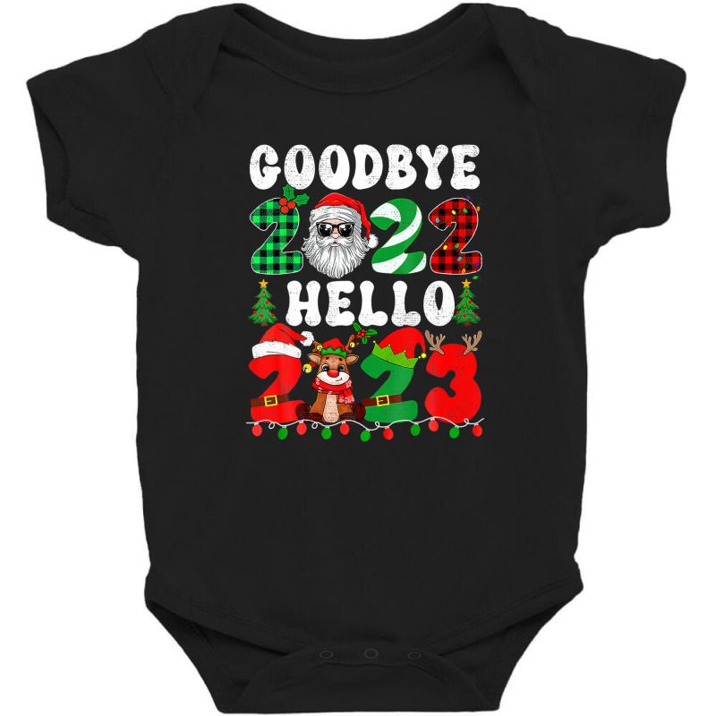 Goodbye 2022 Hello 2023 Merry Christmas Happy New Year 2023 Baby Bodysuit by mowrygalibal | Artistshot