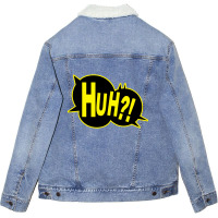 Huh Bang Pow Boom Splat Carto Unisex Sherpa-lined Denim Jacket | Artistshot