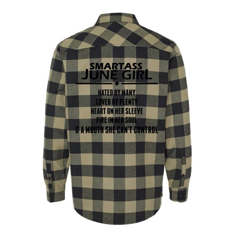 Smartass June Girl Flannel Shirt | Artistshot