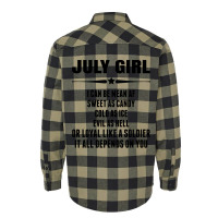 Super July Girl Flannel Shirt | Artistshot