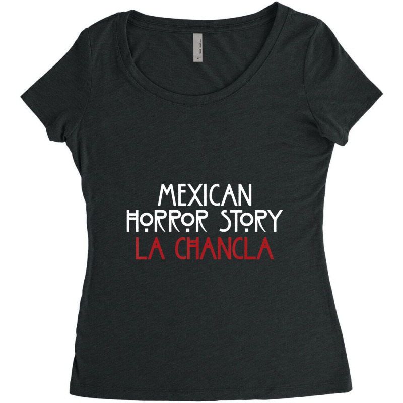 Funny Mexican S La Chancla Survivor Women's Triblend Scoop T-shirt by bummercaught | Artistshot