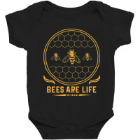 Bees Are Life Save The Bees Baby Bodysuit | Artistshot