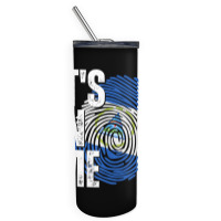 It's In Me Nicaragua Flag Fingerprint Nicaraguan Heritage Tank Top Skinny Tumbler | Artistshot