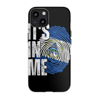 It's In Me Nicaragua Flag Fingerprint Nicaraguan Heritage Tank Top Iphone 13 Case | Artistshot