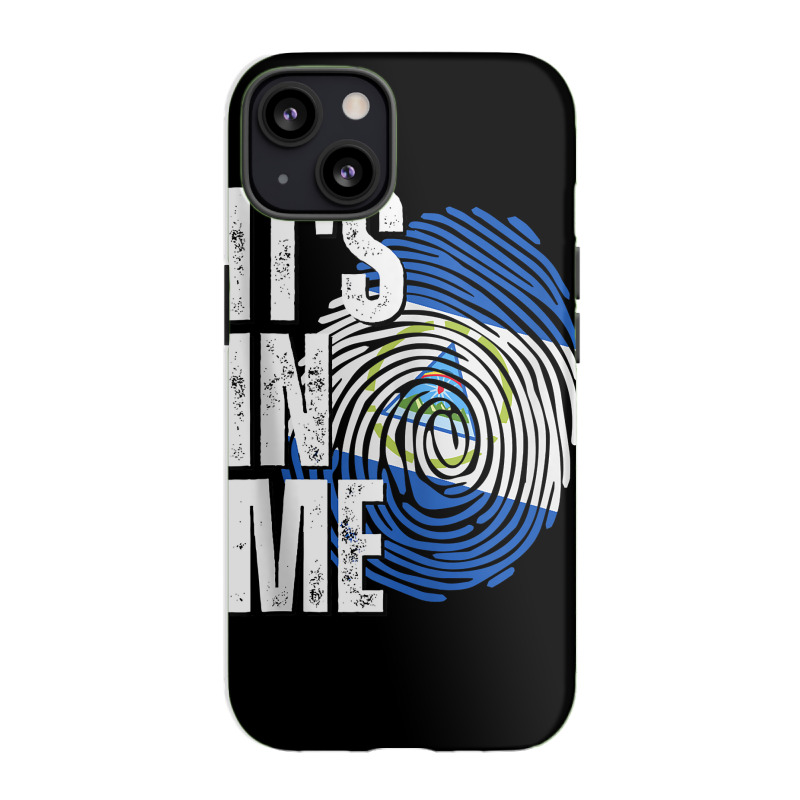 It's In Me Nicaragua Flag Fingerprint Nicaraguan Heritage Tank Top iPhone 13 Case by maryannmjra8 | Artistshot