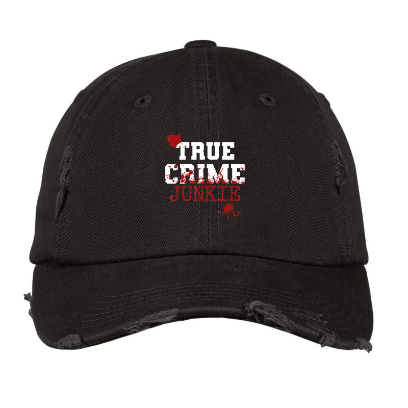 True Crime Junkie Podcast Documentary Forensic Science Blood (2) Vintage Cap | Artistshot