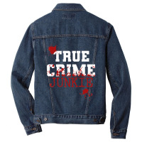 True Crime Junkie Podcast Documentary Forensic Science Blood (2) Men Denim Jacket | Artistshot