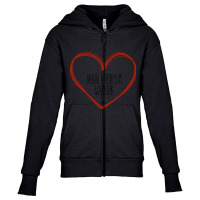 Brain Aneurysm Warrior Heart Support Youth Zipper Hoodie | Artistshot