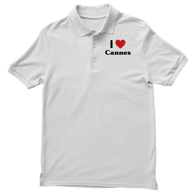 I Love Cannes, France, Europe With Red Love Heart T Shirt Men's Polo Shirt | Artistshot