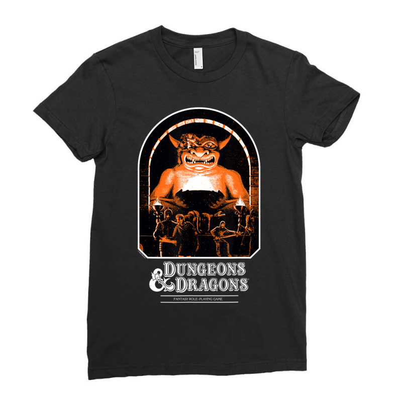 Dungeons & Dragons Vintage Player's Handbook Ladies Fitted T-shirt | Artistshot