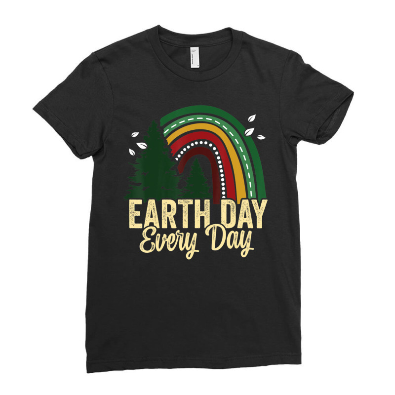 Earth Day Everyday Awareness Planet Animal Men Women Kids Ladies Fitted T-Shirt by Min06 | Artistshot