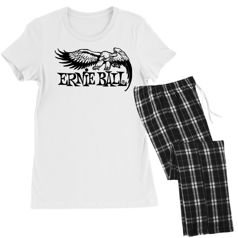 Ernie Ball Best Bass Guitars Black With Emboss Women's Pajamas Set by rashidhuseinshop | Artistshot