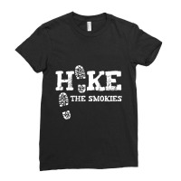 Great Smoky Mountains Tennessee Hiking Ladies Fitted T-shirt | Artistshot