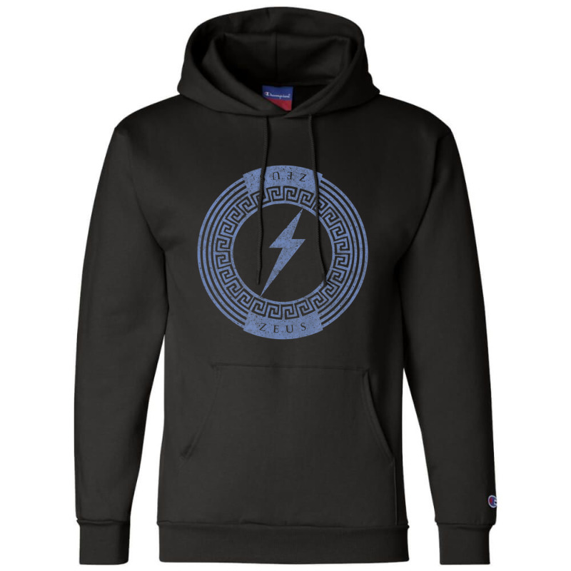 Greek God Zeus Lightning Bolt Symbol Mythology Champion Hoodie by bummercaught | Artistshot