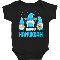 Jewish Happy Hanukkah Gnome Menorah Jew Holiday T Shirt Baby Bodysuit | Artistshot