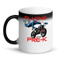 Flying Into Pre-k Pre-kindergarten Kids Dirt Bike (2) Magic Mug | Artistshot