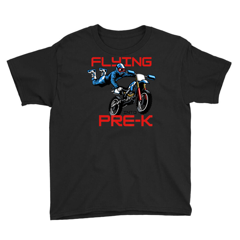 Flying Into Pre-k Pre-kindergarten Kids Dirt Bike (2) Youth Tee | Artistshot