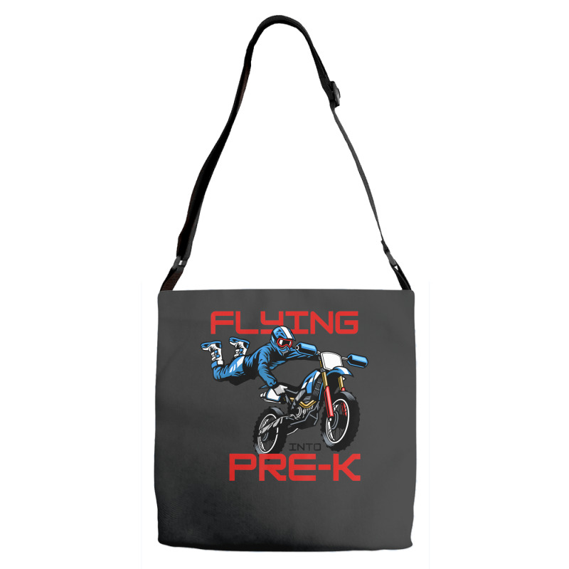 Flying Into Pre-k Pre-kindergarten Kids Dirt Bike (2) Adjustable Strap Totes | Artistshot