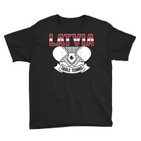 Latvia Table Tennis Lovers   Support Latvian Ping Pong Team T Shirt Youth Tee | Artistshot