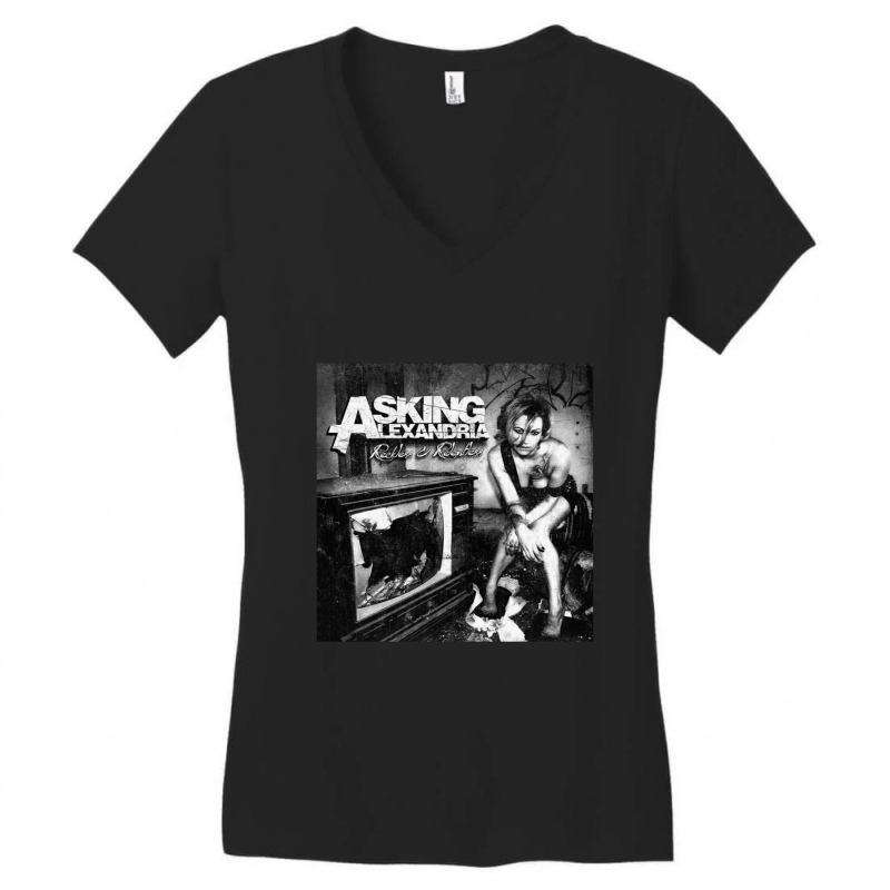 Asking Alexandria Reckless Relentless Women's V-Neck T-Shirt by TracyLSontrop | Artistshot