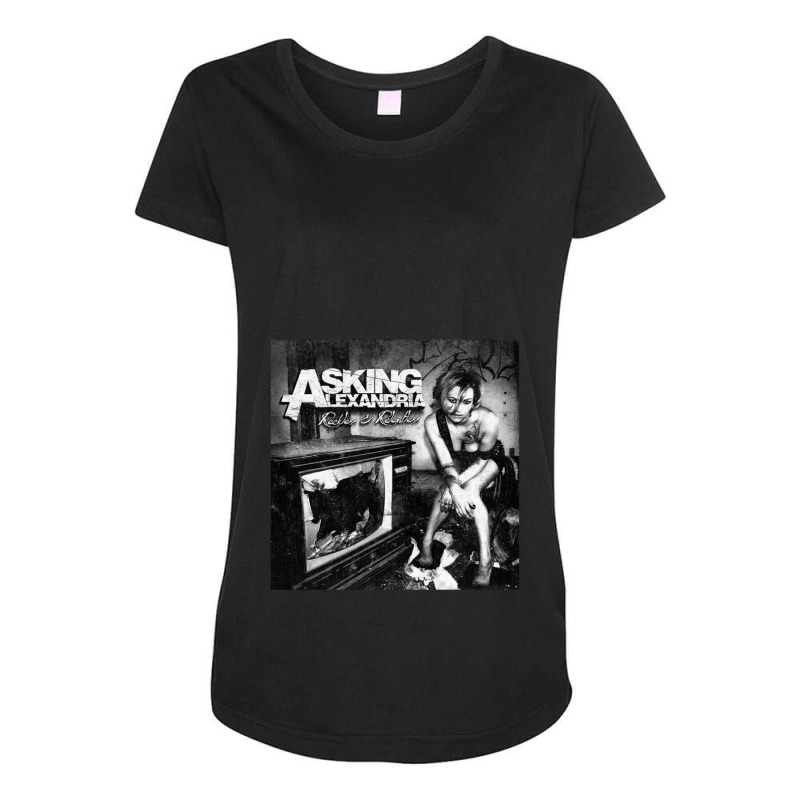 Asking Alexandria Reckless Relentless Maternity Scoop Neck T-shirt by TracyLSontrop | Artistshot